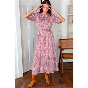 ✨ Emerson Fry India Collection Lucy Dress in Currant Medallion ✨